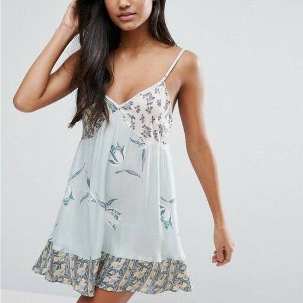 Free people all mixed up slip dress